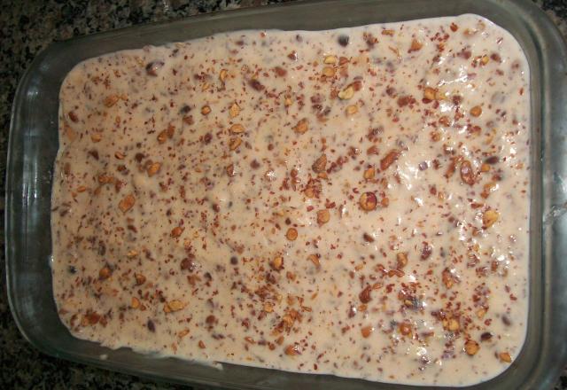 Torta de bolacha com amendoim