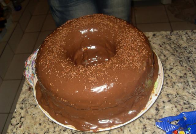 Bolo de chocolate com cachaça