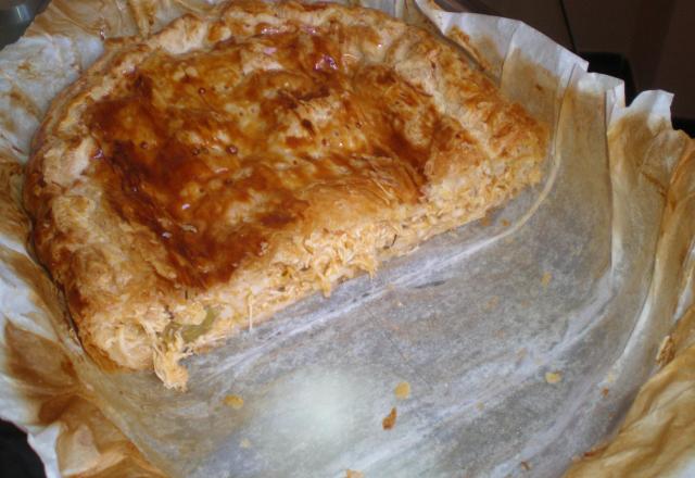 Torta de frango com palmito