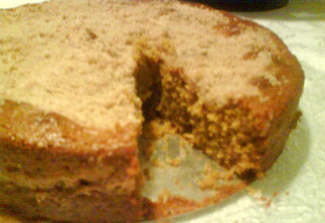 Bolo de aveia com maçã e banana