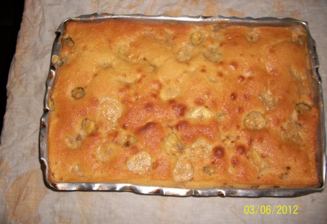 Torta de banana fácil