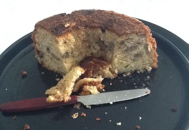 Bolo de banana fácil e sem leite