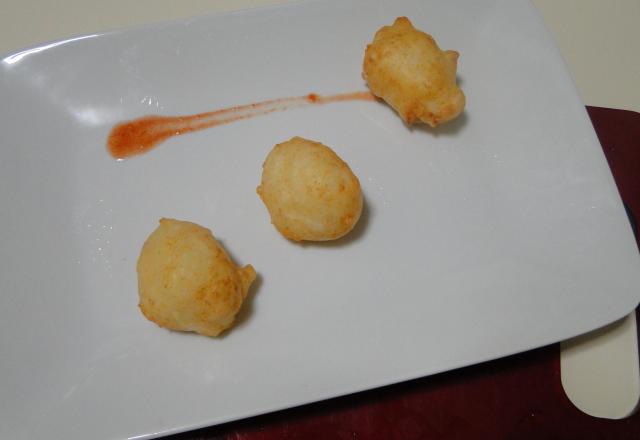 Bolinho de batata com tabasco