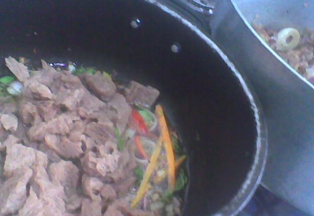 Yakissoba de proteína de soja (Vegan)