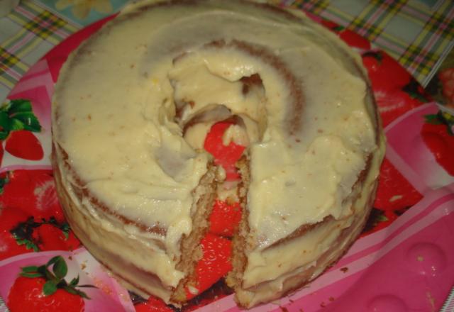 Bolo de refrigerante de laranja