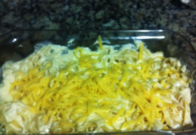 Macarrão com molho branco cremoso