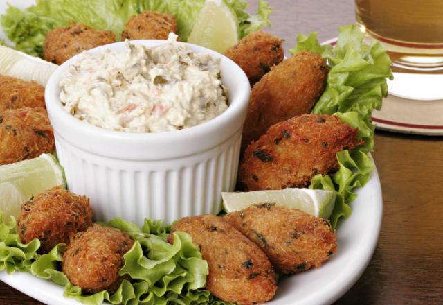 Bolinho assado de bacalhau