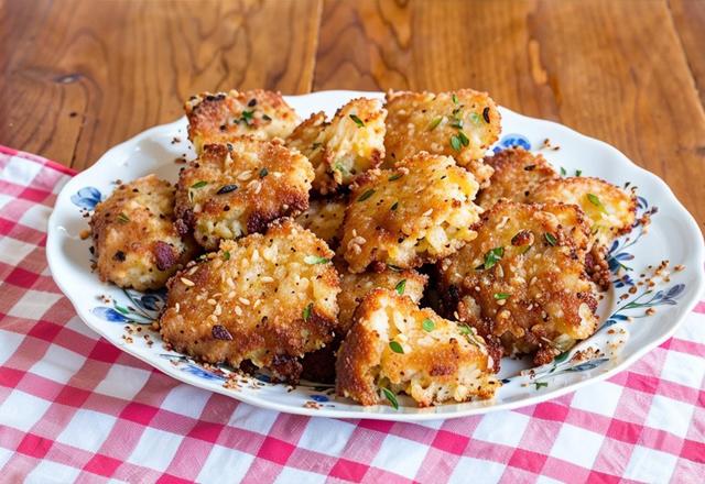 Bolinho de arroz simples da Valéria