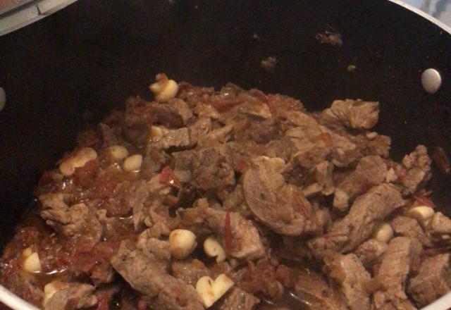Picadinho de filé mignon ao molho shoyu