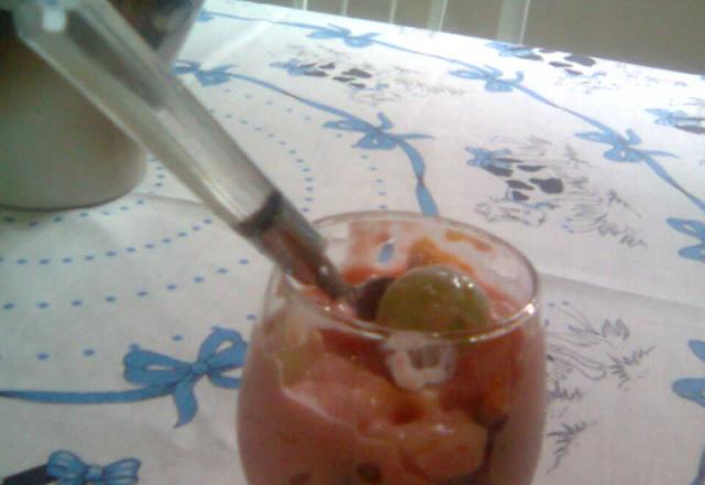 Salada de frutas com Gelatina