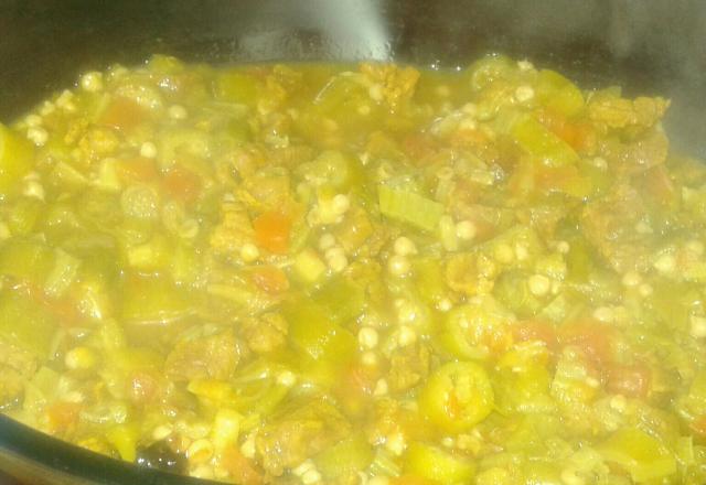 Quiabo com carne