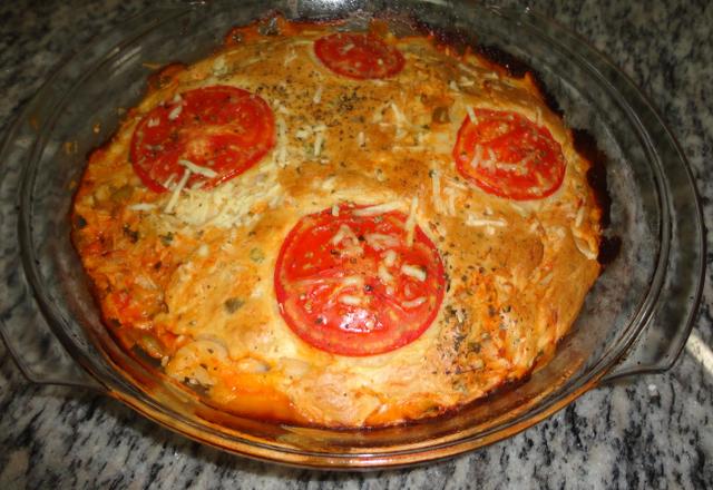 Torta de frango cremosa