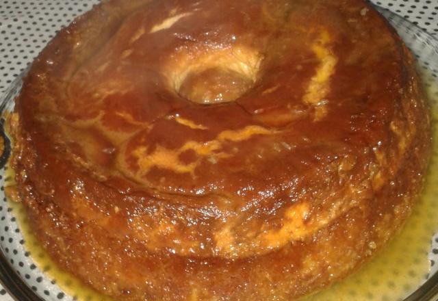 Bolo pudim de laranja