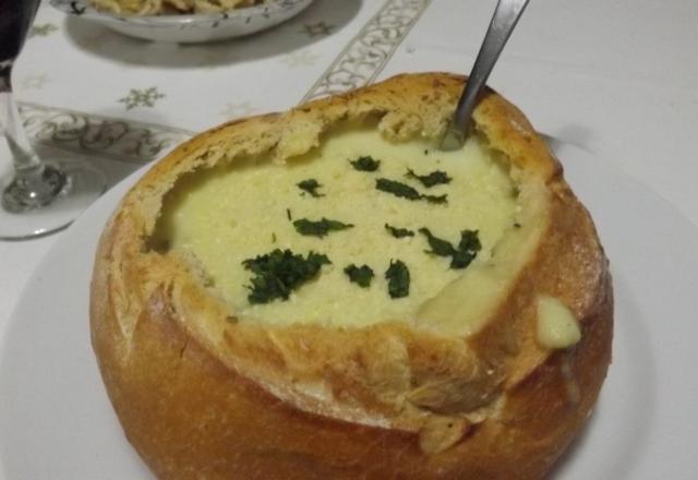 Sopa creme de palmito