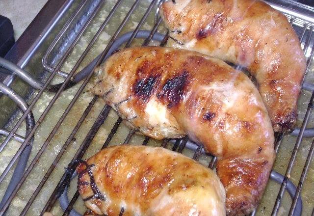 Coxa de frango recheada da Dona Maria