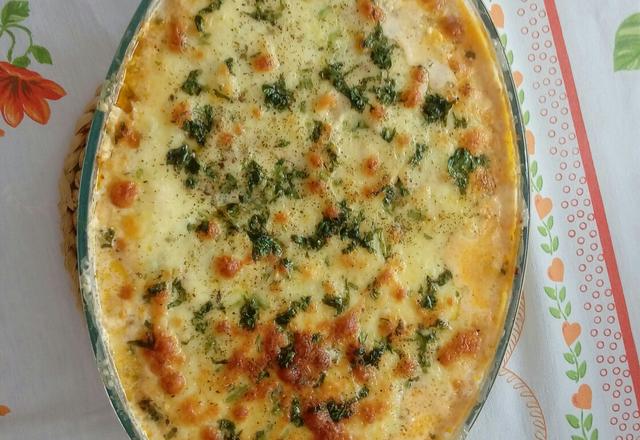 Lasanha de abobrinha com frango