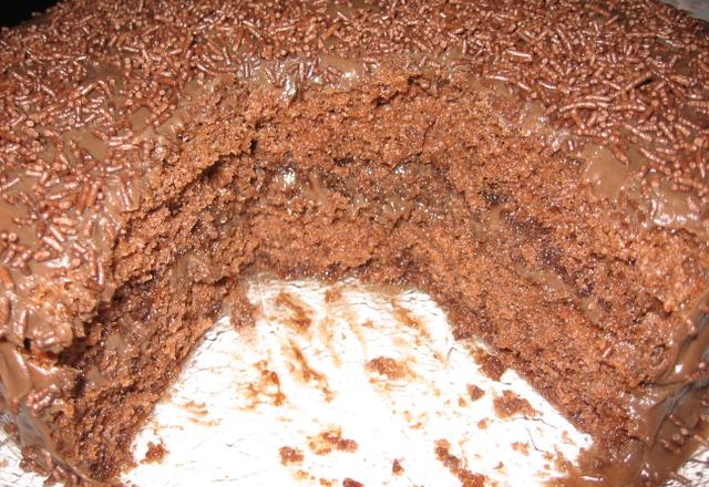 Bolo de chocolate delicioso