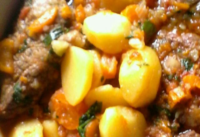 Ponta de peito na panela de pressão