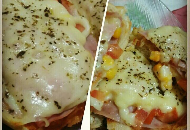Pizza de pão francês