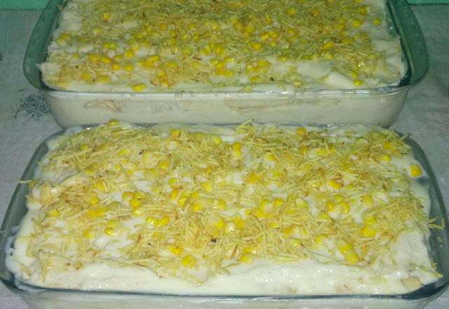 Torta salgada com pão de forma