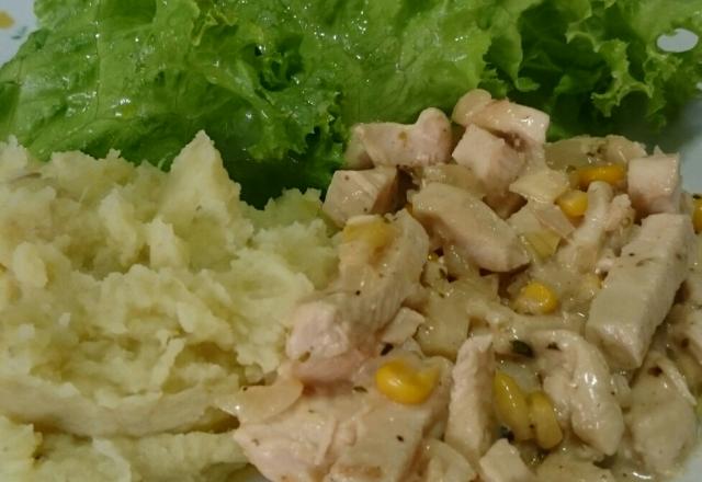 Frango com laranja e gengibre