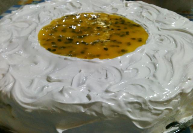 Bolo mousse de maracujá