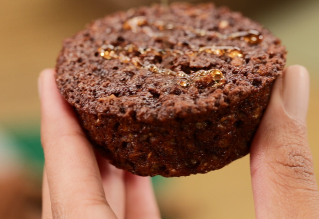 Bolinho funcional de banana e canela