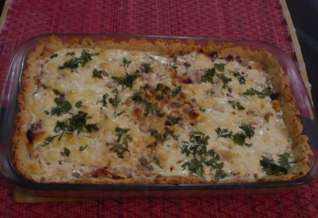 Torta de palmito com tomate seco