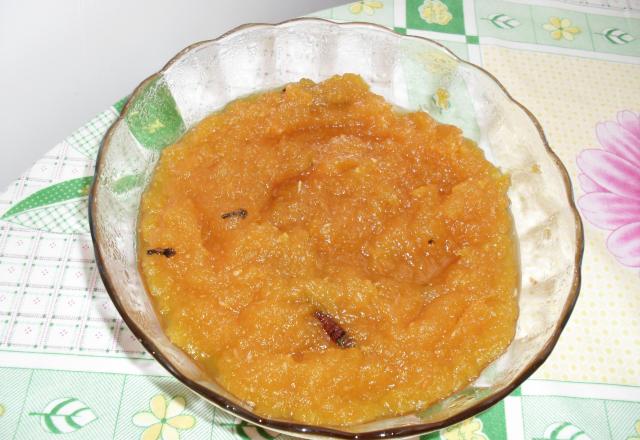 Doce de moranga cremoso com coco