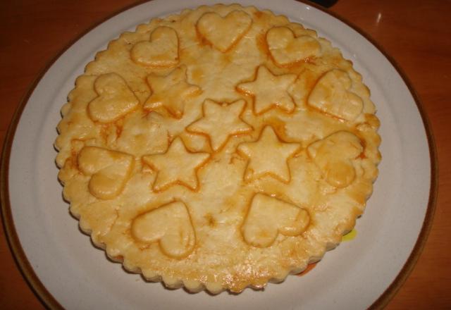 Torta de frango com massa podre diferente