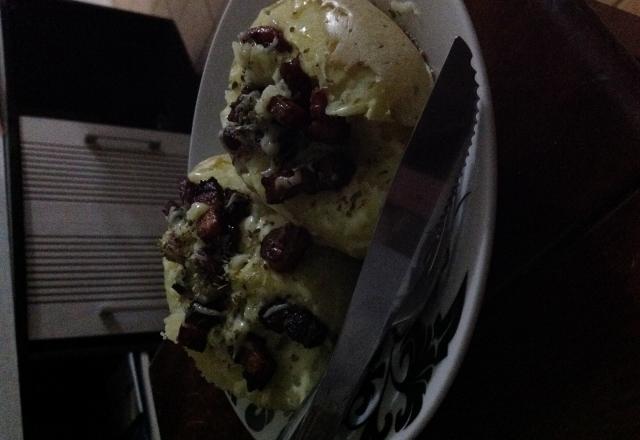 Batata recheada fácil