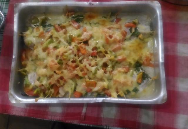 Anchova gratinada
