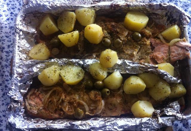Salmão no forno