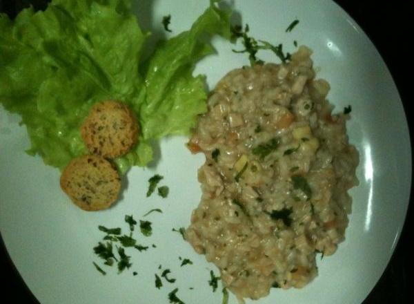 Risoto de frango
