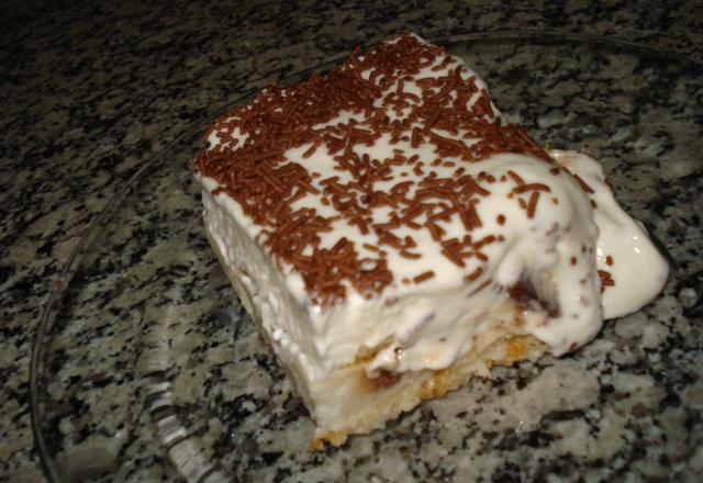 Meu pavê de coco e chocolate