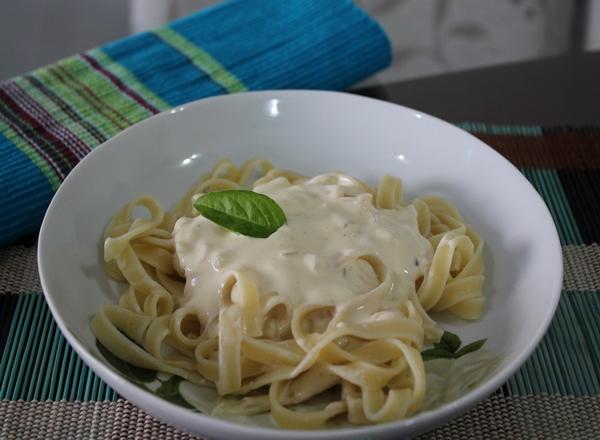 Molho branco com azeite de oliva