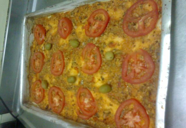 Massa de pizza de liquidificador