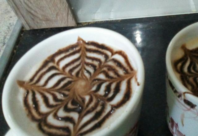 Café latte caseiro
