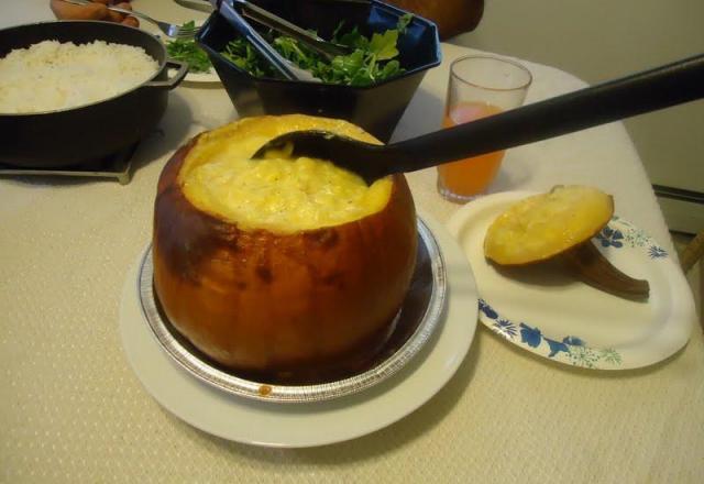 Camarão na moranga