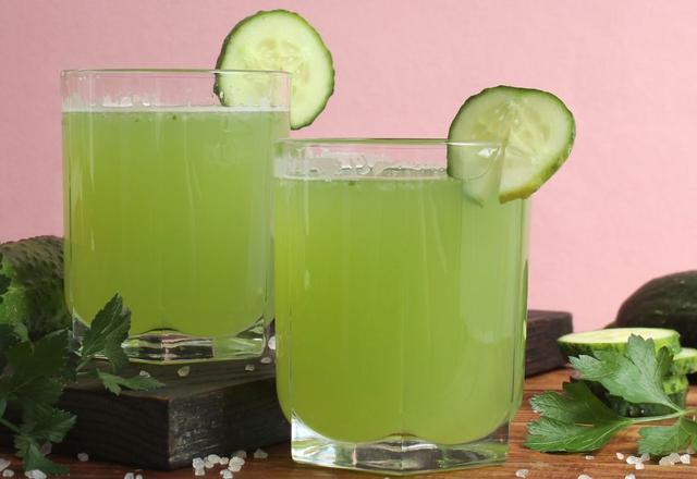 Suco detox de pepino