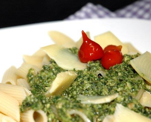 Massa ao pesto