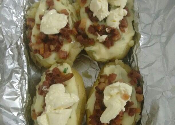 Batata recheada fácil