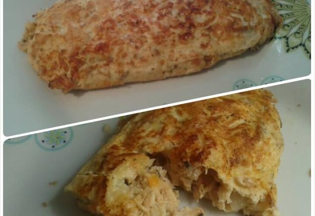 Omelete delícia de frango