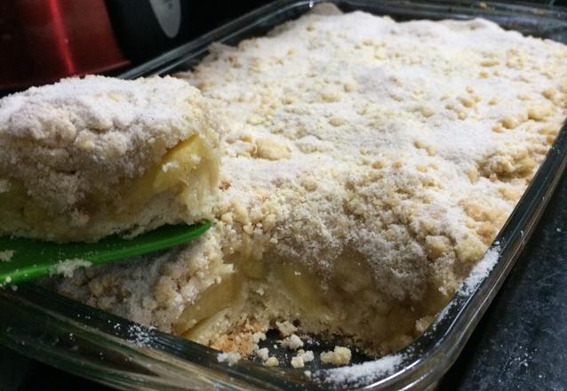 Torta de maçã crocante