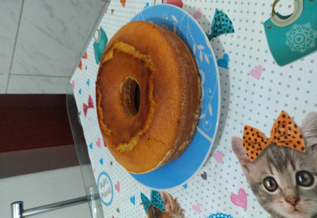 Bolo de fubá vegano - fica igualzinho ao normal