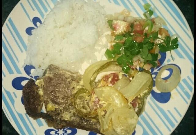 Bife ao forno com maionese
