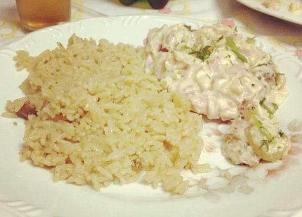Bife acebolado com maionese