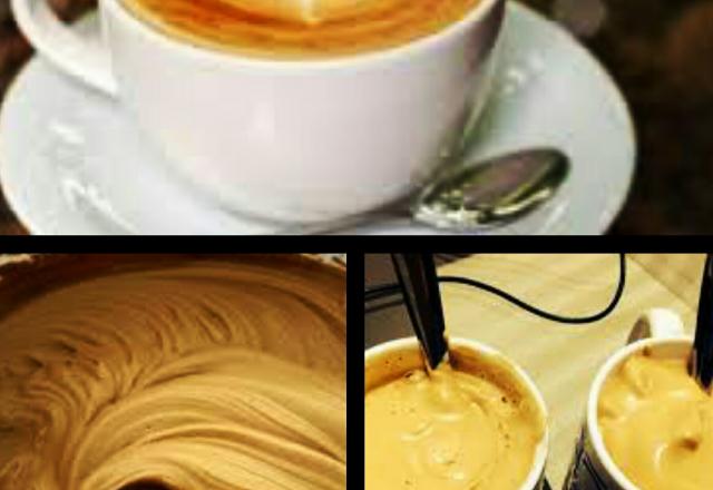Café cremoso de inverno