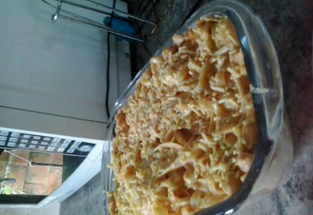 Estrogonofe com macarrão