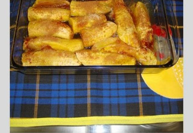 Banana da terra no micro-ondas do Lúcio Cezar